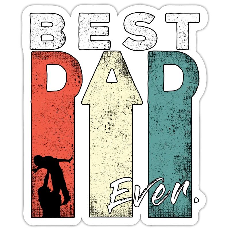 Best Dad Ever Retro Bester Papa Werdender Vater