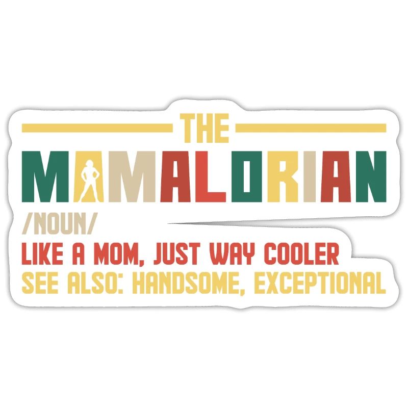 Mamalorian Mama Mutter Retro