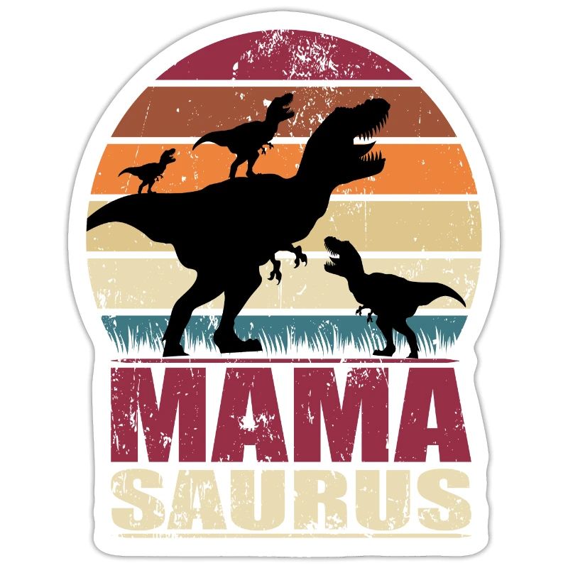 Mamasaurus Rex Dinosaurier Mutter Dino Drillinge