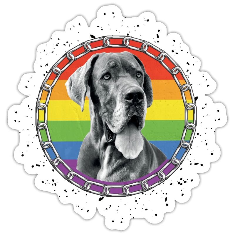 Deutsche Dogge oder Dänische Dogge Pride - hell