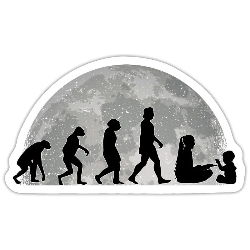 Kindergarten teacher Evolution Moon Educator Gift