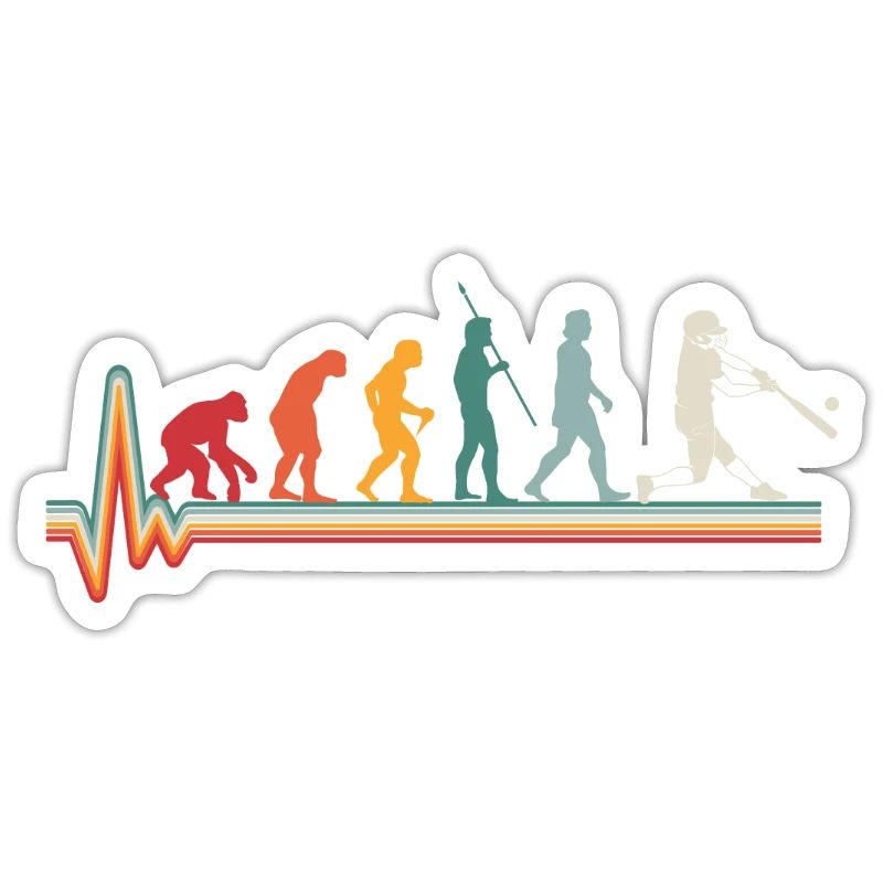 Evolution Heartbeat Baseball Softball Gift