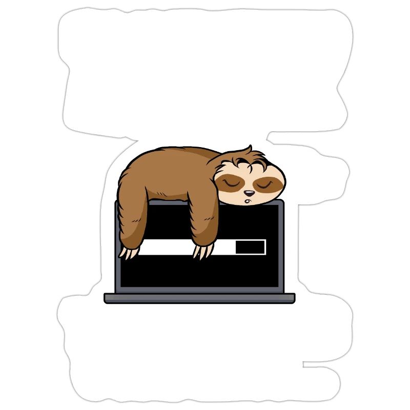 The Code Is Compiling Funny Sloth Programming Nerd