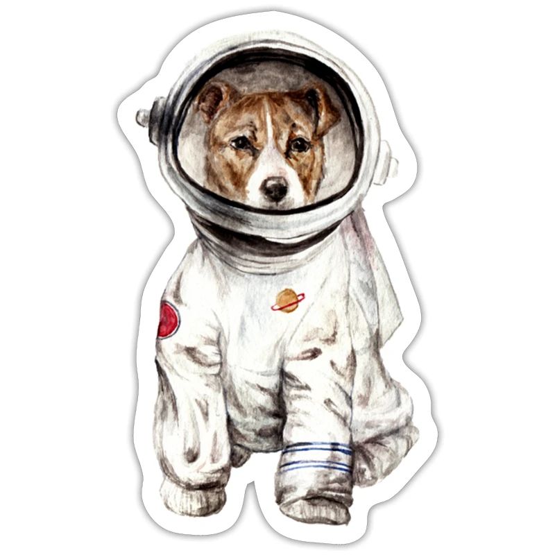 Chien en combinaison spatiale Spatiale Spatiale