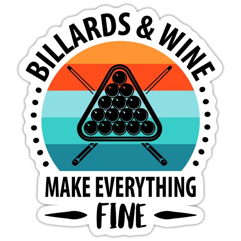 Pool Billiards Queue Billiards Player Retro Vintage