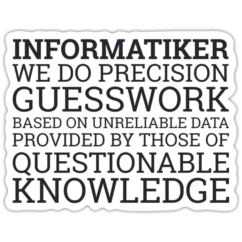 "Informatiker Guesswork | Informatik"