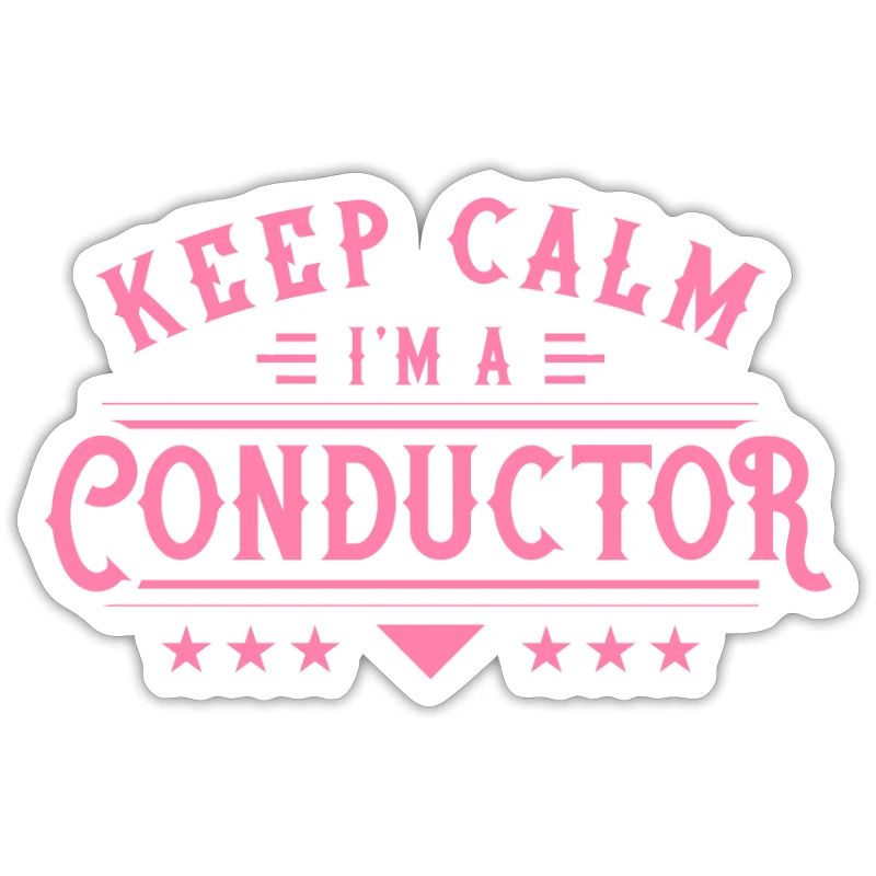 Bleib ruhig ich bin ein Dirigent Dirigentin Sprüch