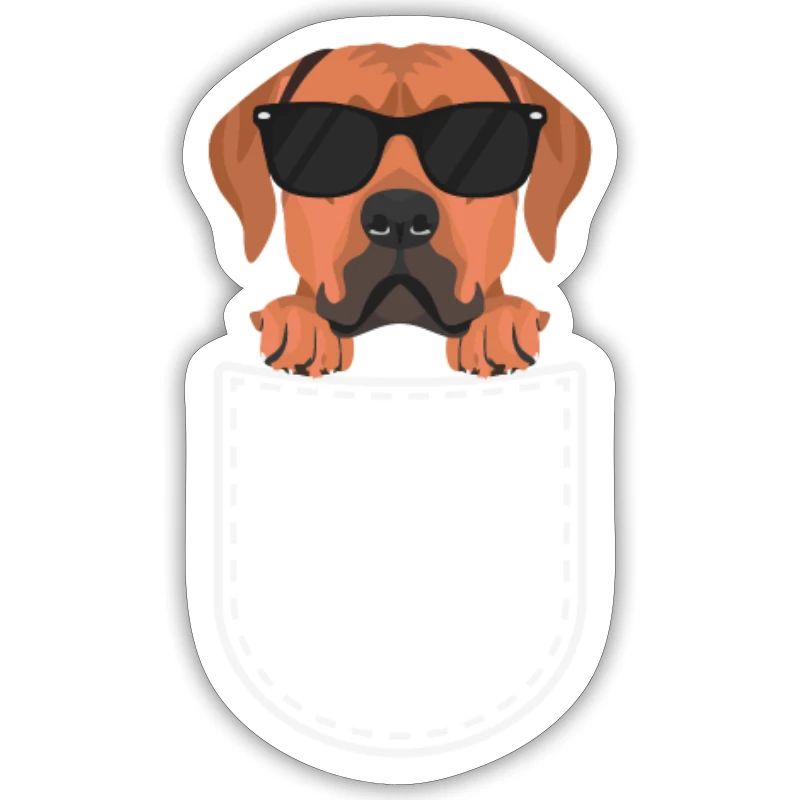 Rhodesian Ridgeback dans la poche de poitrine