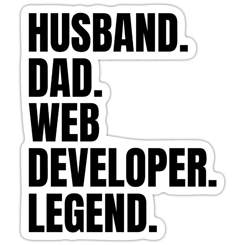 Husband Dad Web Developer Legend Retro