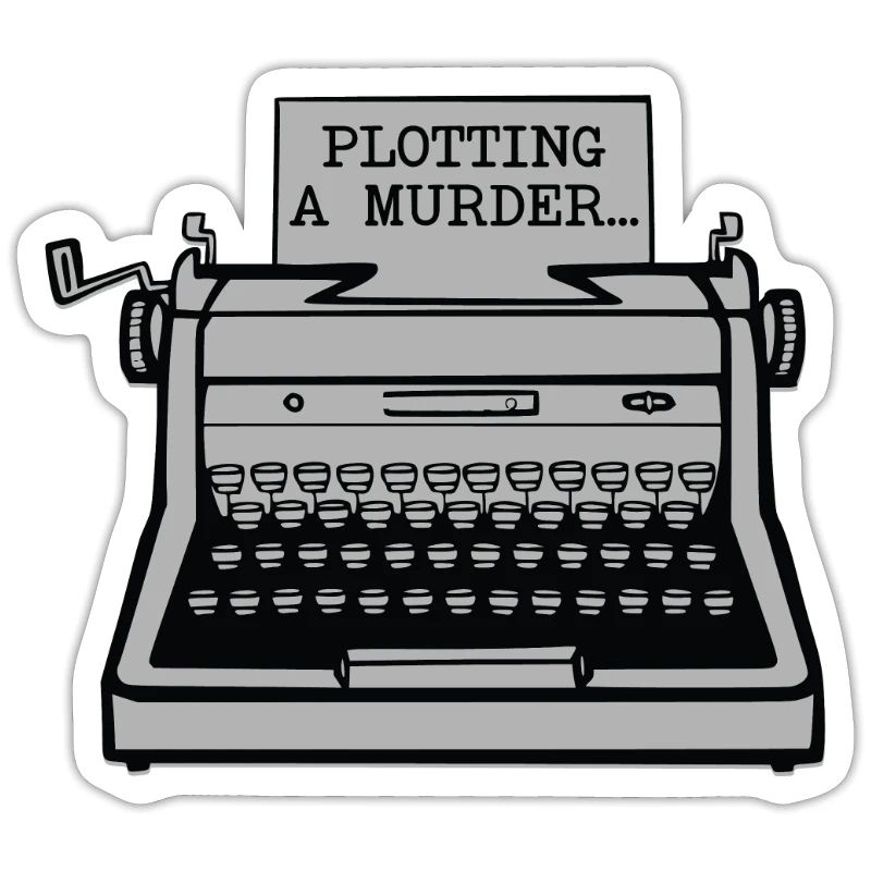 Plotting A Murder Typewriter Author Writer Book