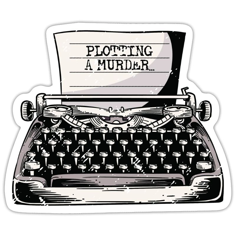Plotting A Murder Typewriter Author Writer Book