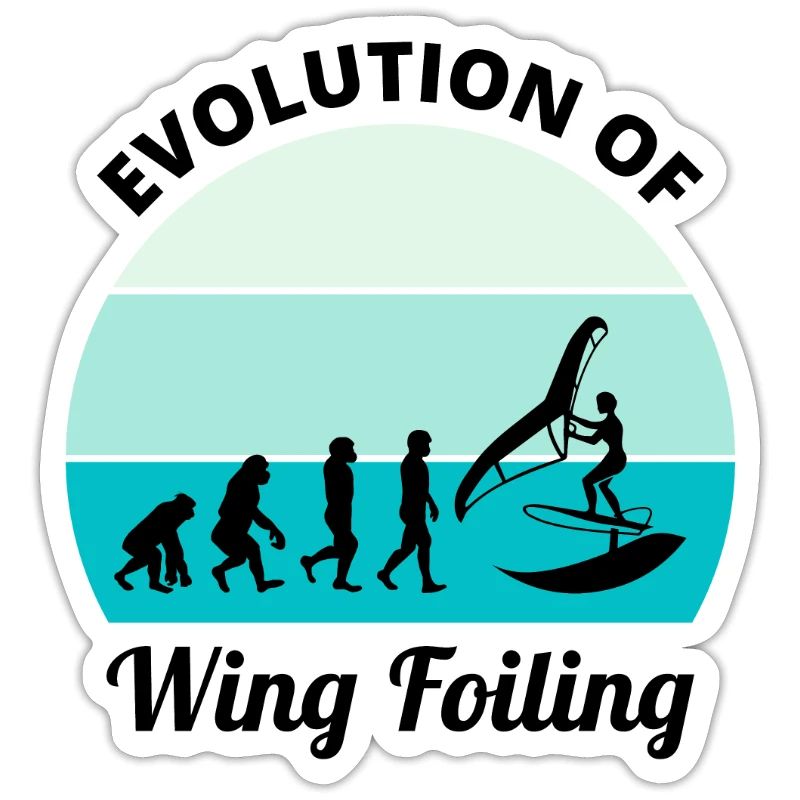 Wing Foiling Surfing Evolution Funny