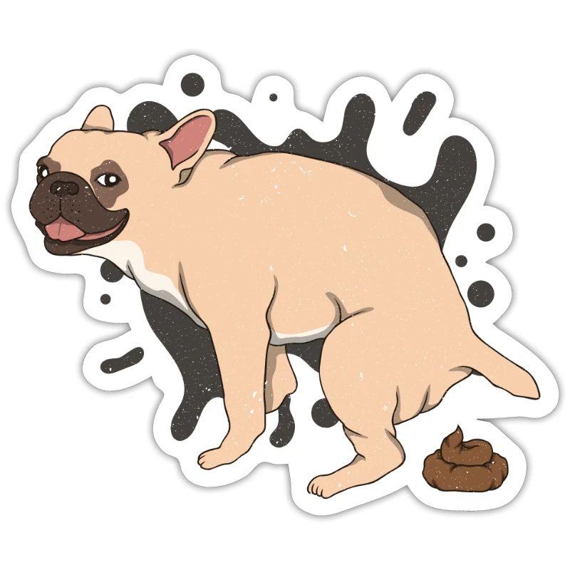 FRENCHIE caca des tas de caca