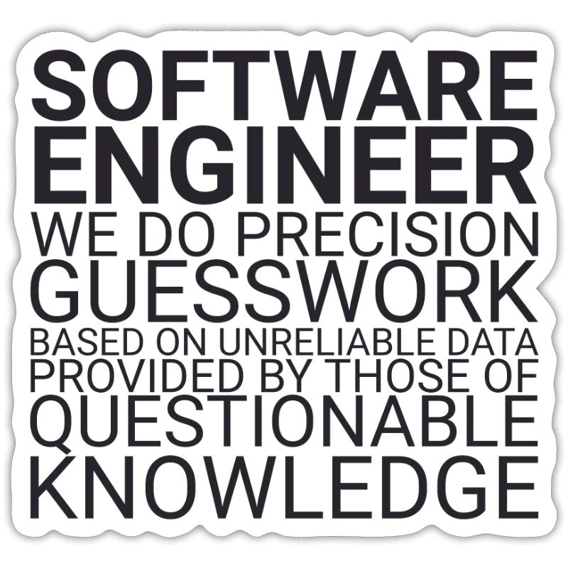 "Software Engineer Guesswork | Programming"