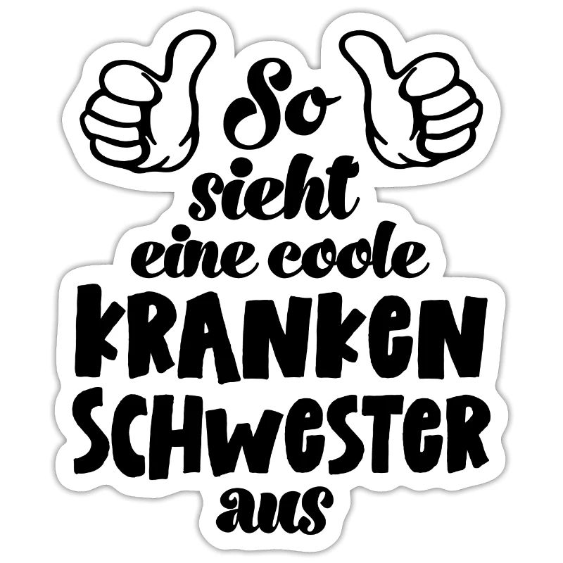 So sieht eine coole Krankenschwester aus Pflegerin