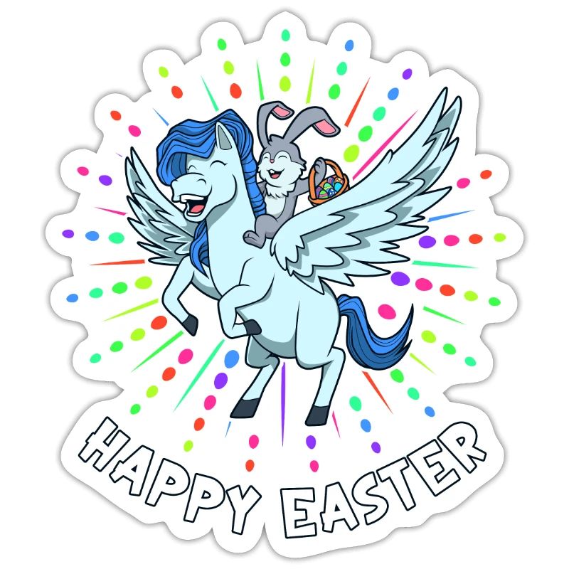 Easter rides on Pegasus - Happy Easter