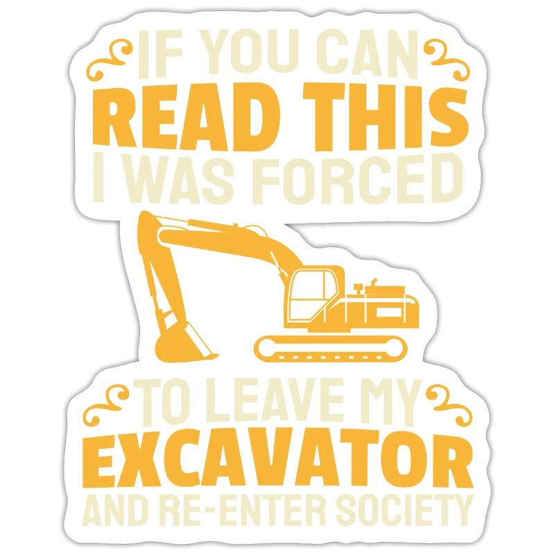 Bagger Baggerfahrer Baggerführer