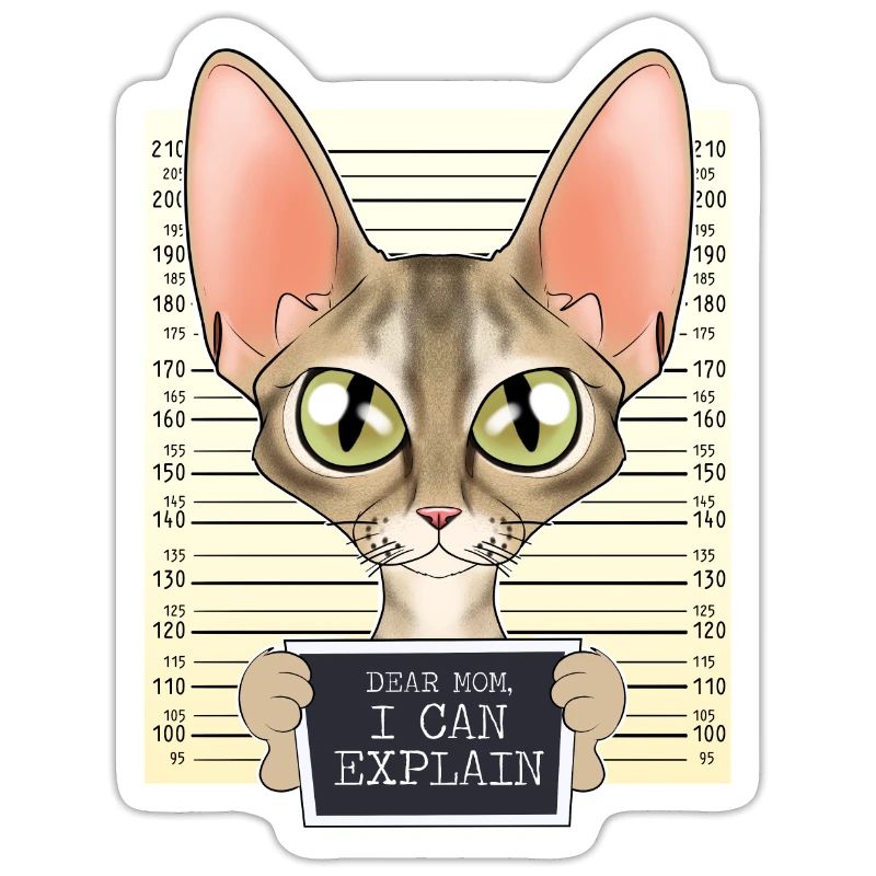 Devon Rex Cat Mom - Dear Mom I Can Explain