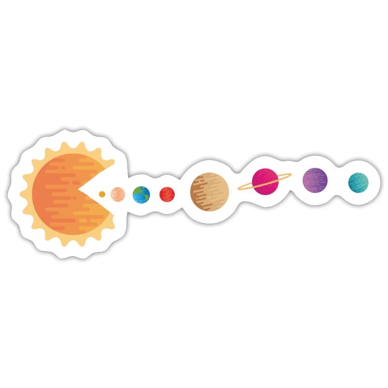 Funny Sun Planets Outer Space Galaxy Solar System