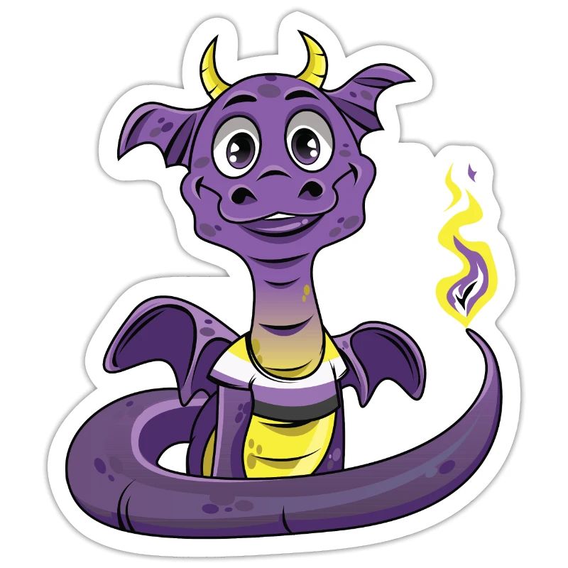 Nonbinary Pride Drache Nonbinary