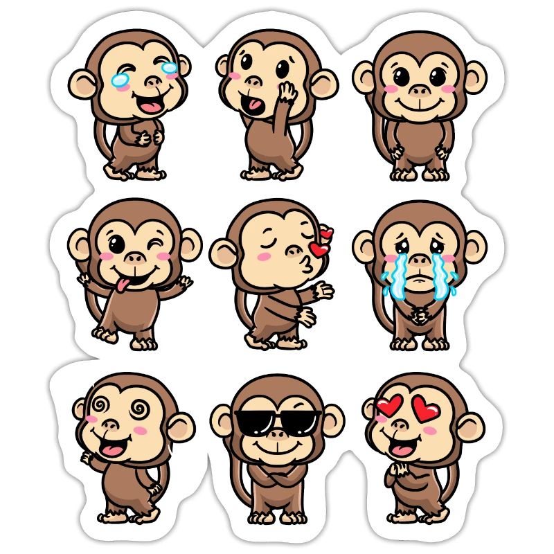 Monkey Emoticon Emotion Monkey Lover