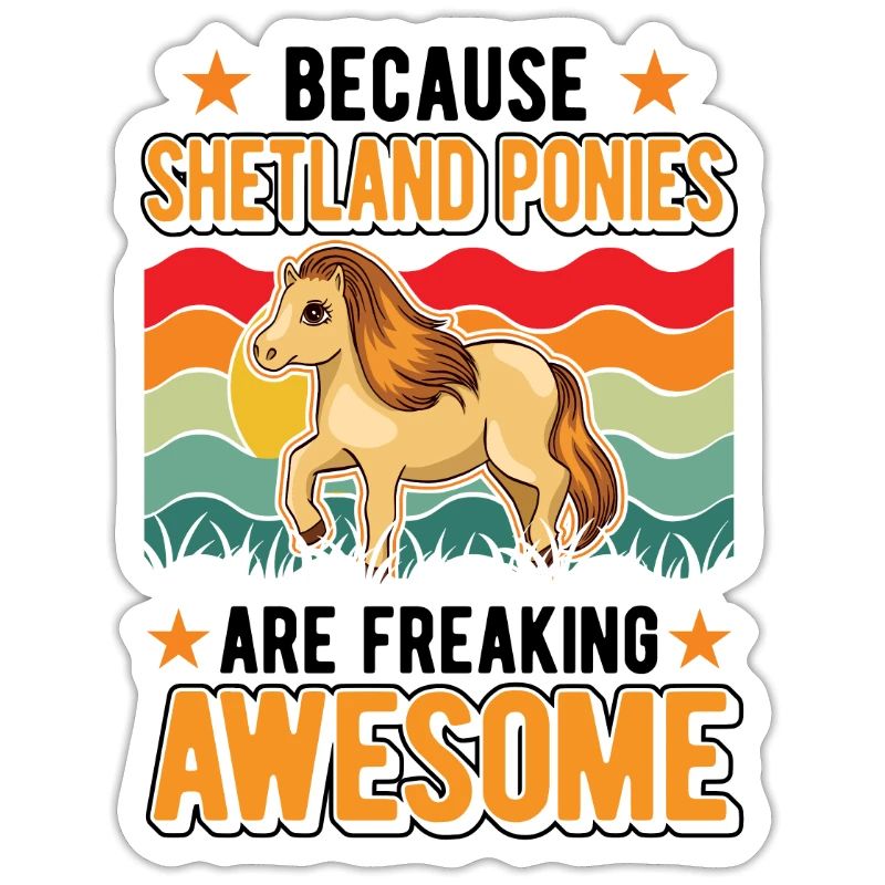 Parce que les poneys Shetland sont impressionnants