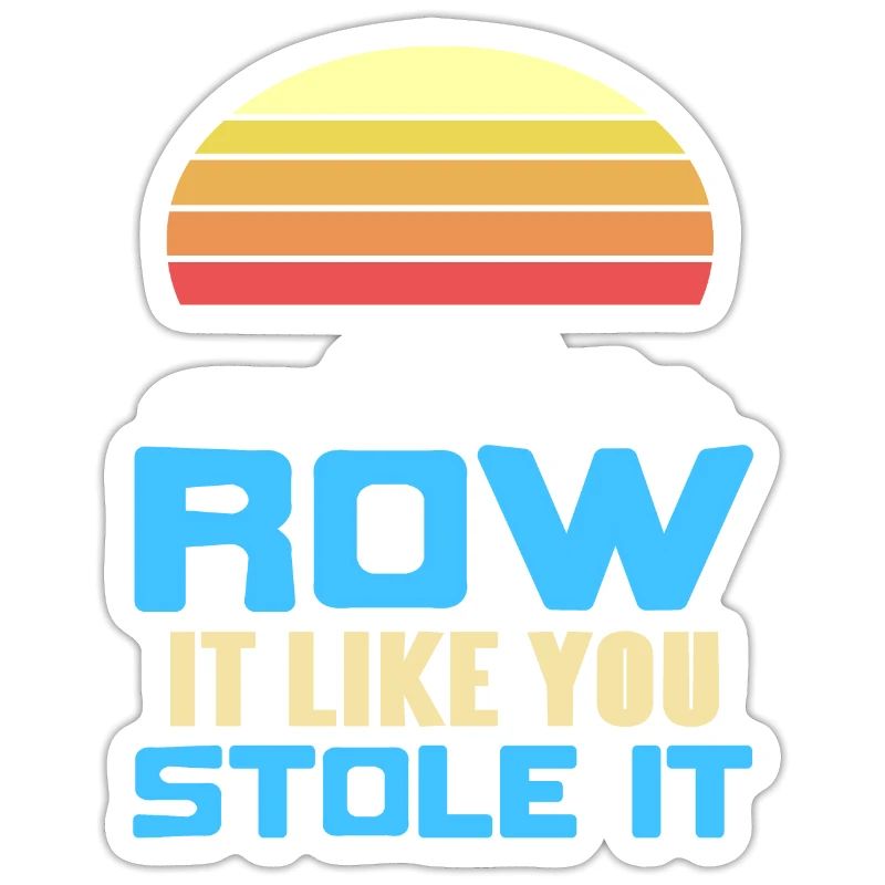 Retro Row It comme vous l’avez volé Conceptions d’aviron