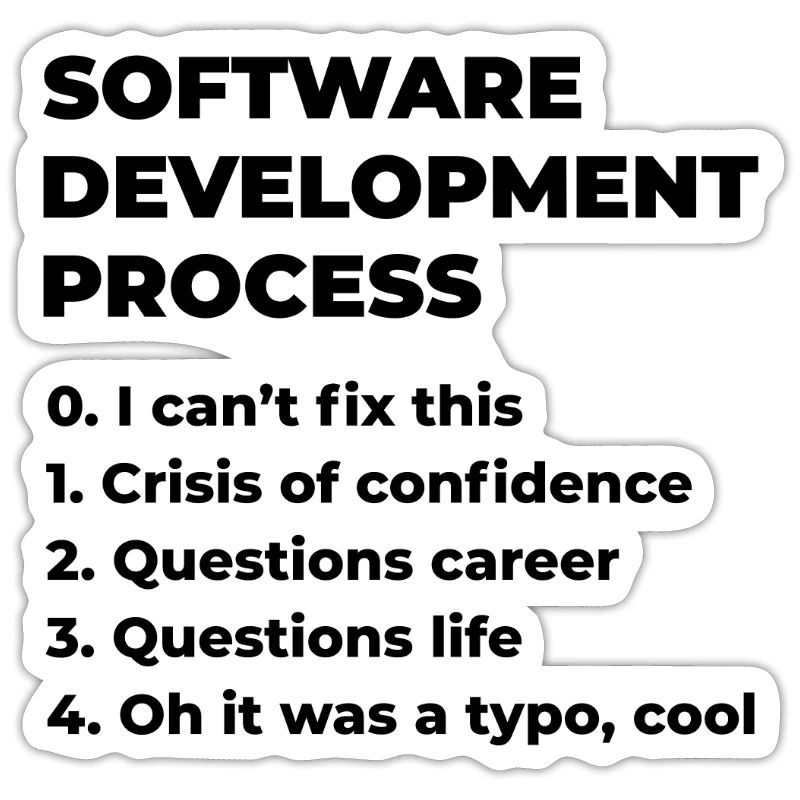 Software Development Process Programmer Coder Nerd