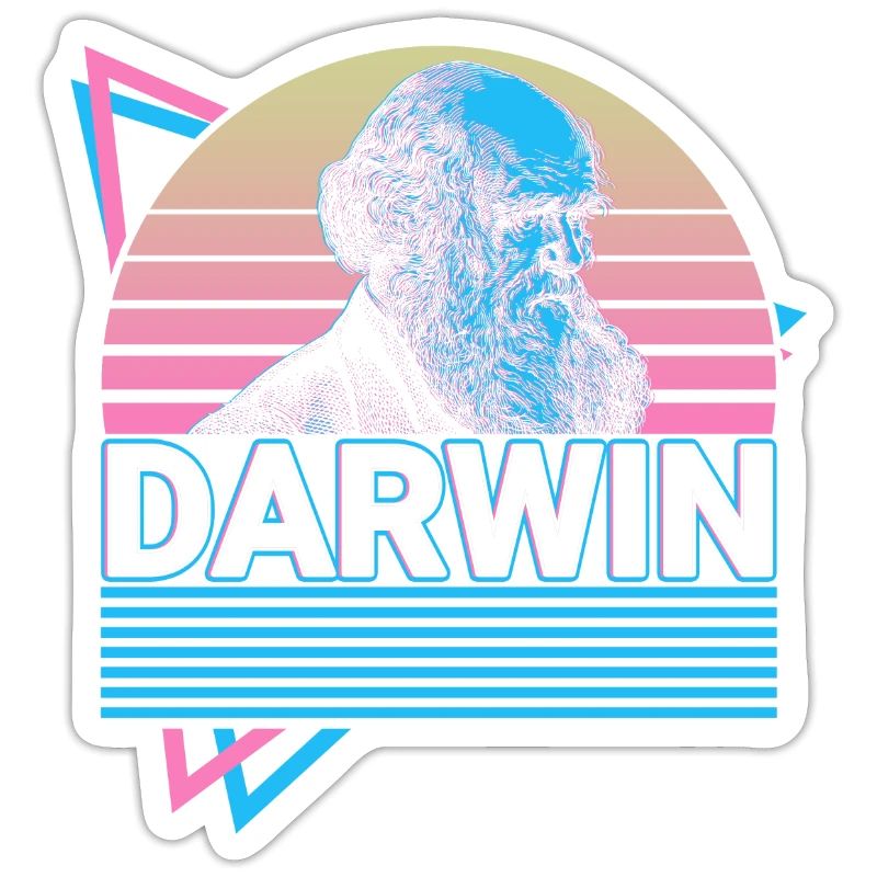 Charles Darwin Evolutionstheorie Retro Geschenk