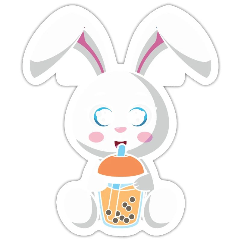 Bubble Milk Tea Rabbit drinks Boba Milk Tea