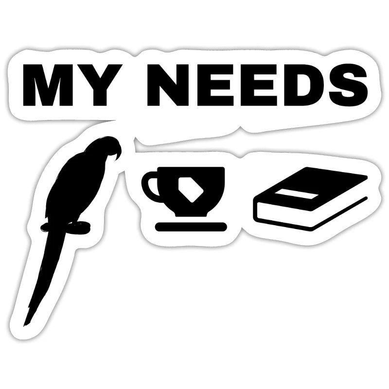 My Needs Parrot Bird Tea & Book