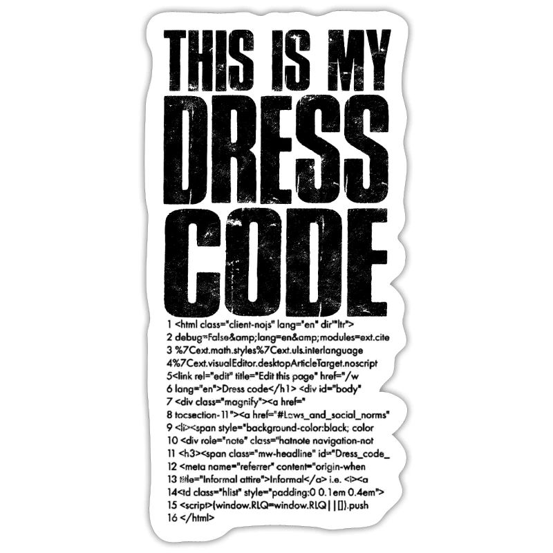 C’est mon code vestimentaire - la technologie