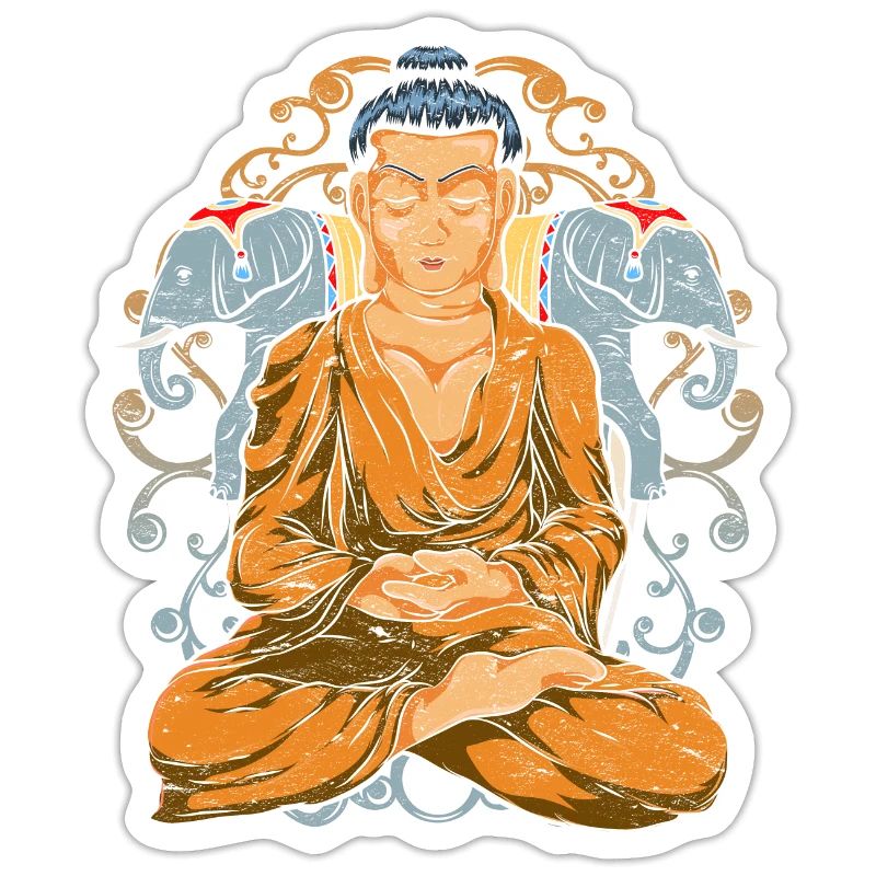 Inde Éléphant Bouddhiste Idée Cadeau Bouddha