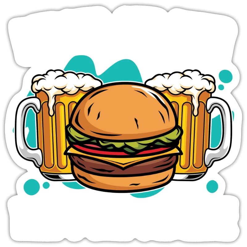 Burger Und Bier Deshalb Bin Ich Wegen Hamburger