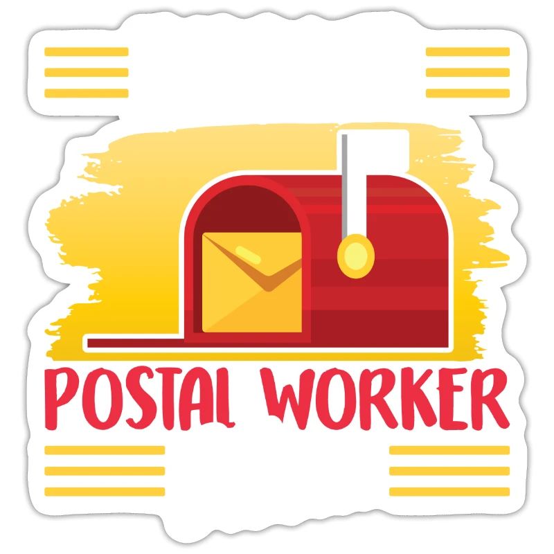 Stolze Postbotin Mutter Briefträger Postbote