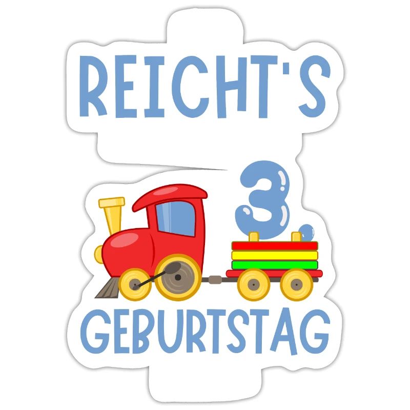 3. Geburtstag Geburtstagsgeschenk mit Eisenbahn