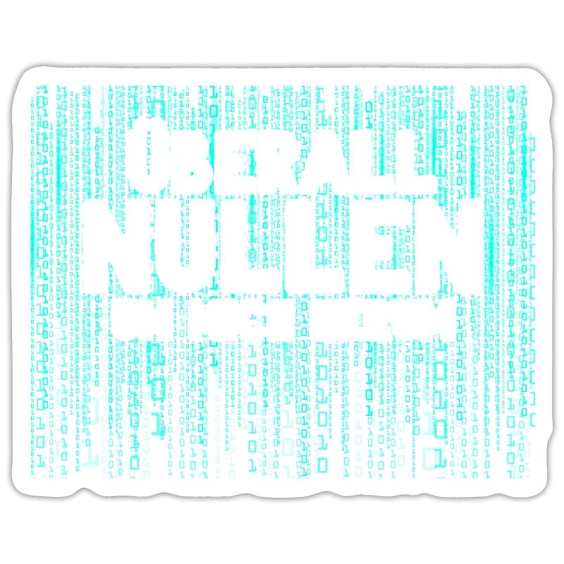 Überall Nullen Um Mich Herum Nerd Programmierer