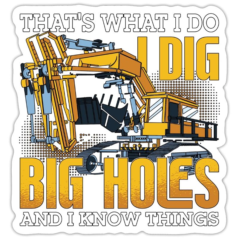 Bagger Bauarbeiter Baggern Baggerfahrer Geschenk