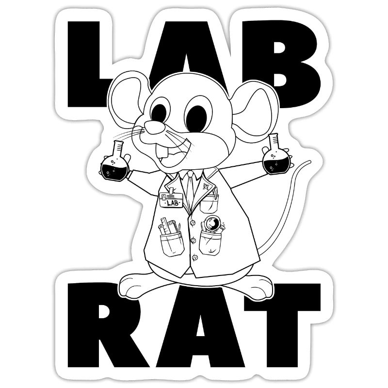 Laboratory Technician Lab Rat Science Gift Idea
