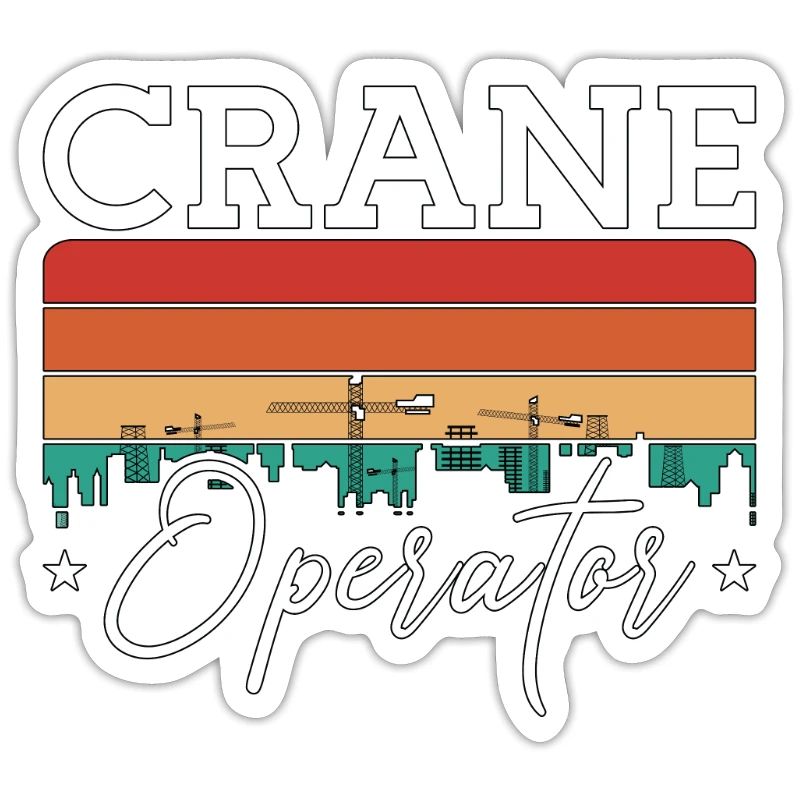 Crane Operator Construction Worker Work Crane Driver Gift