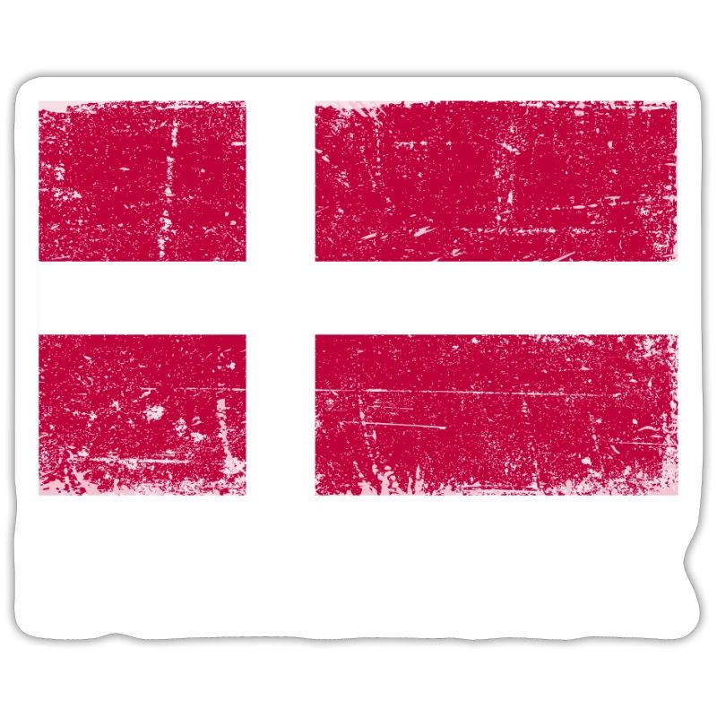 Drapeau du Danemark Grunge Drapeau du Danemark