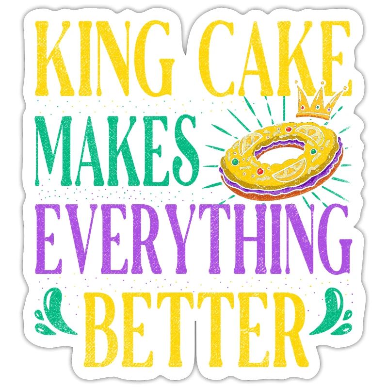 King Cake Makes Everything Better for Baker Or
