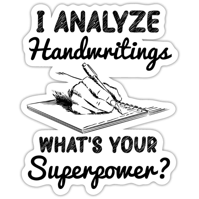 I analyze reading handwriting