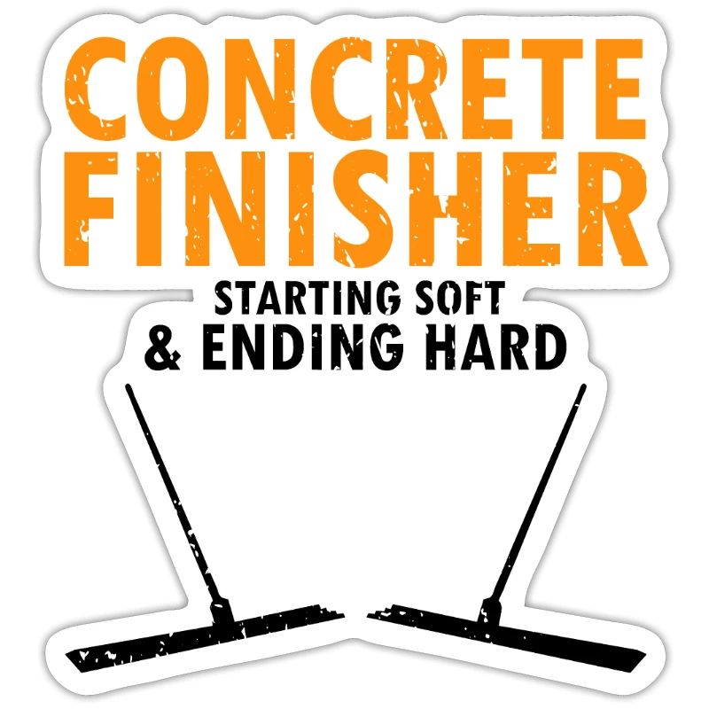 Concrete builder design for construction workers and construction site