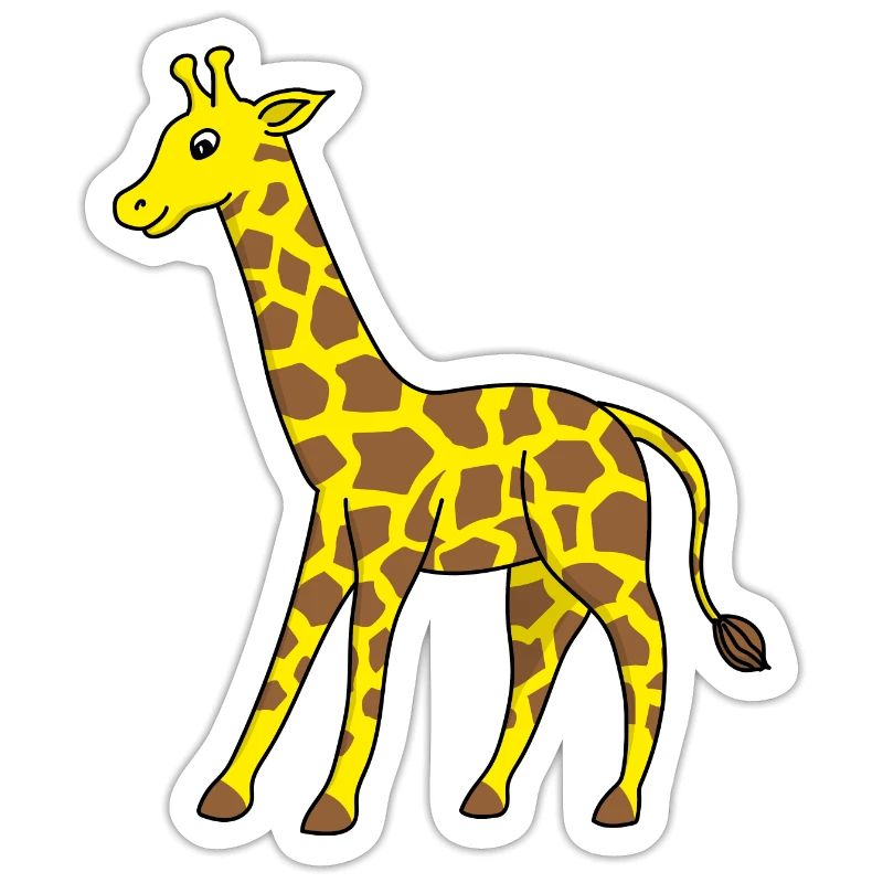 Giraffe Tiere Comic Kinder Geschenkidee
