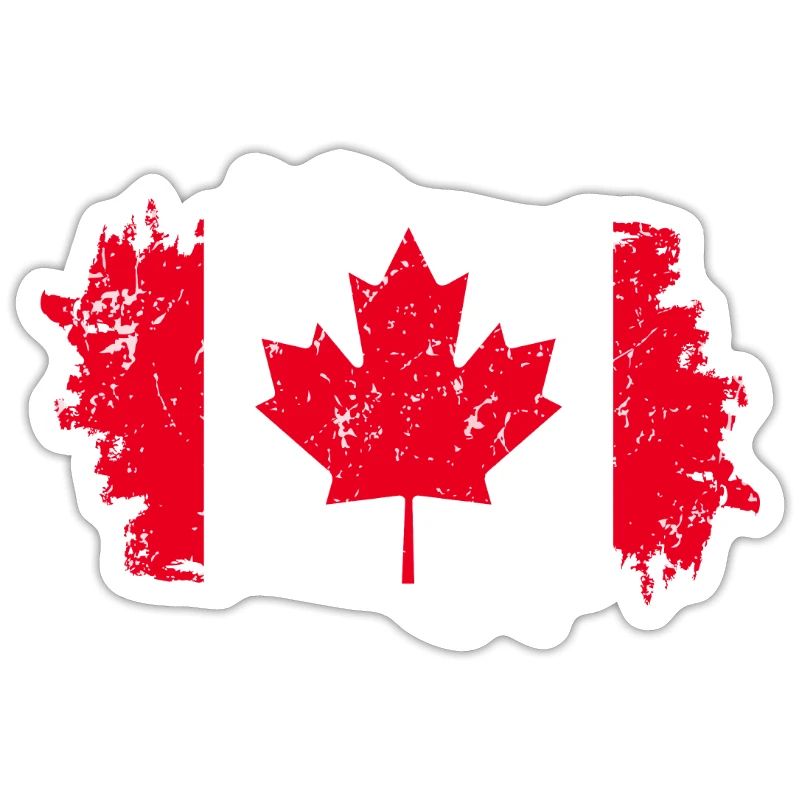 Drapeau du Canada Grunge Drapeau du Canada
