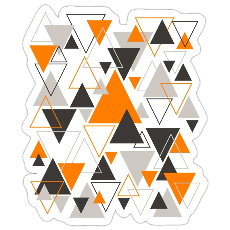 Triangle Pattern Design Orange
