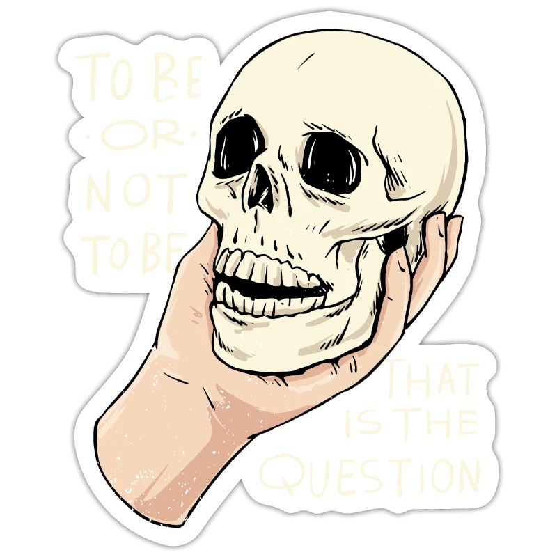 Hamlet Zitat "Sein oder Nichtsein" Design