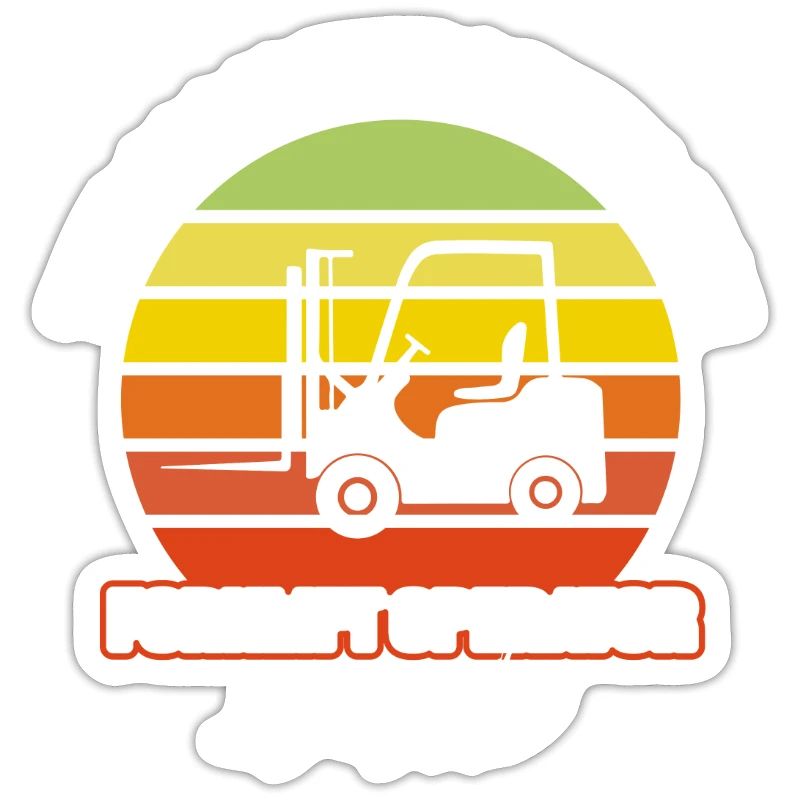 Forklift driver operator funny design