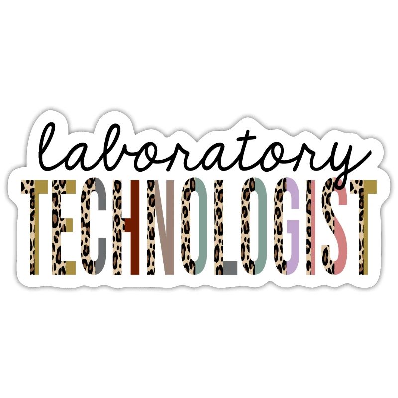 Laboratory Technologist Leopard Print Funny